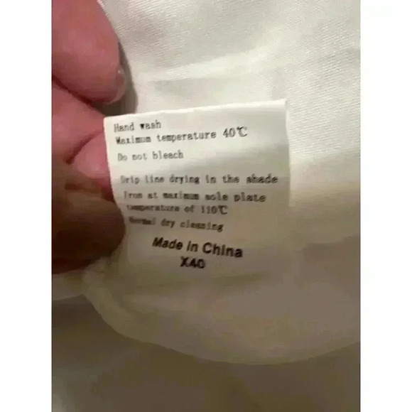 Ruffle Lace Frilled Neck Empire Waist Mini Dress White NWT Size L - Picture 11 of 12